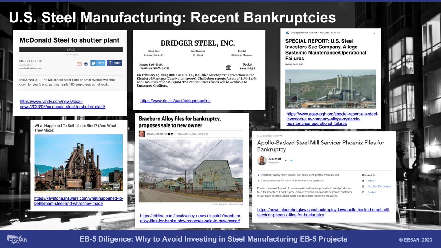 Several images of a factory plant