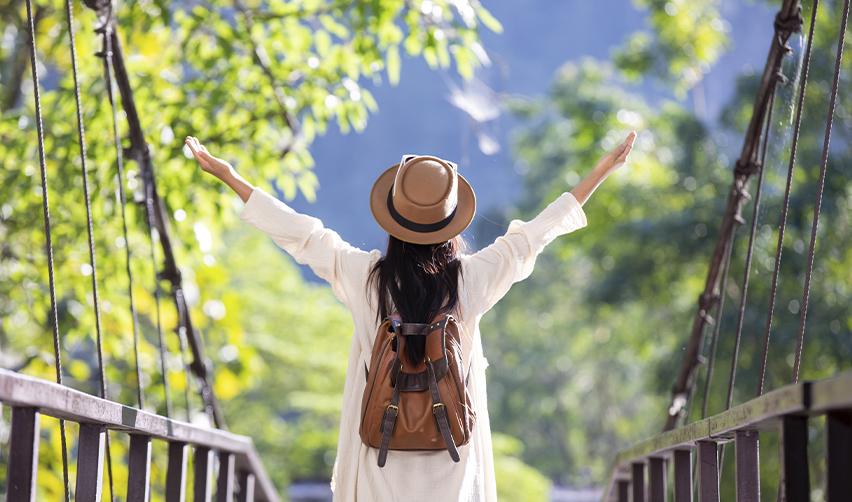 An EB5 investor who received her AP travel permit through regional center investments is enjoying her life as a tourist abroad.