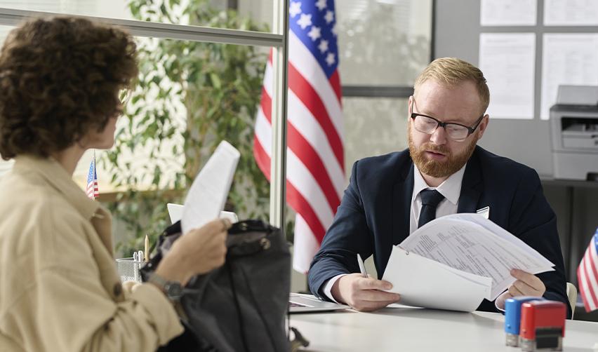 An EB5 investor making an immigrant visa application at an USCIS office or US embassy or consulate abroad.