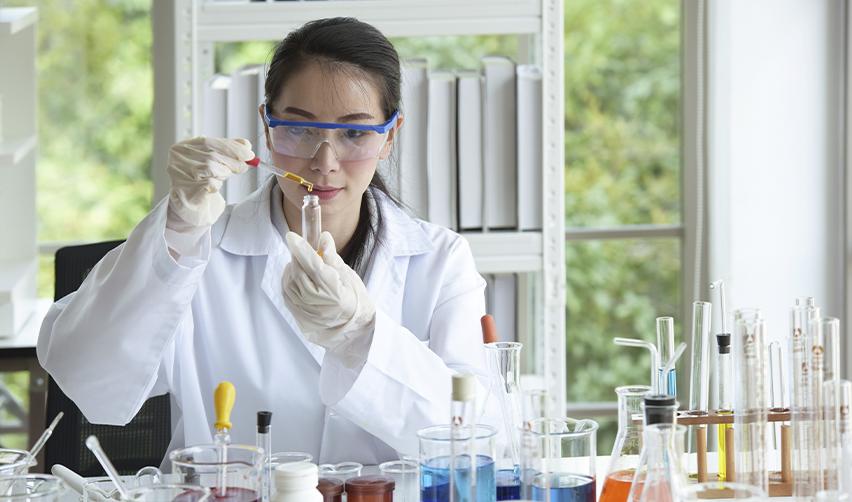 An alien worker on a non immigrant visa conducting experiments at a lab. She is eligible to adjust status due to exceptional ability.